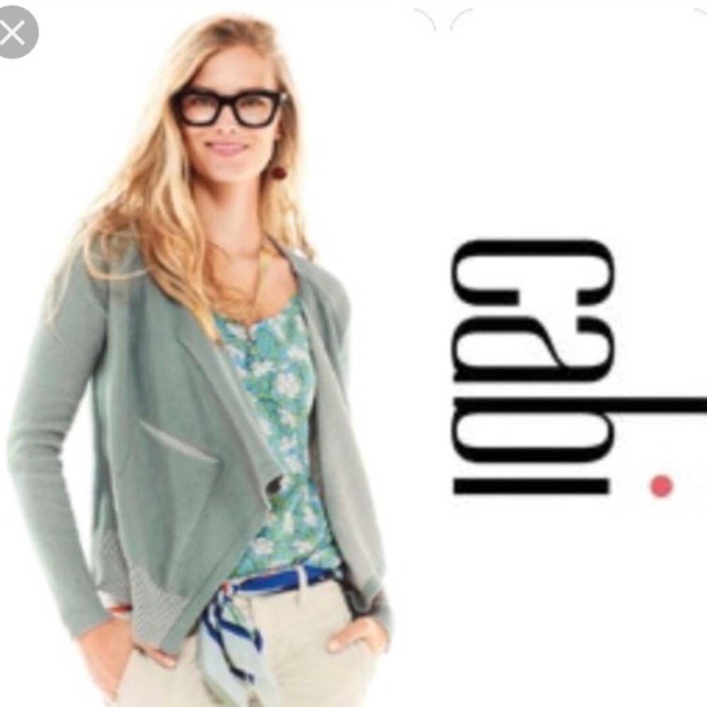 CAbi Cadigan Sage Drape